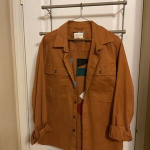 Men’s Denim & Flower Lightweight Coat - Medium